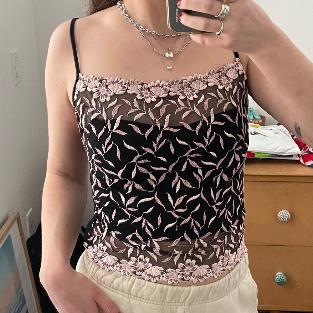 90s Sheer tank top